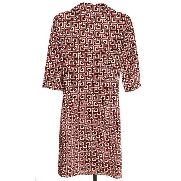 jude Connally Geo Print Michelle Sheath Dress S - Picture 5 of 7